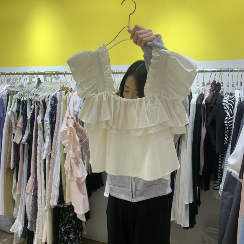 LE MASTERPLACE韓國直郵實拍女裝新品職業人氣襯衫蕾絲衫Le masterpiece襯衫/蕾絲衫圖色2