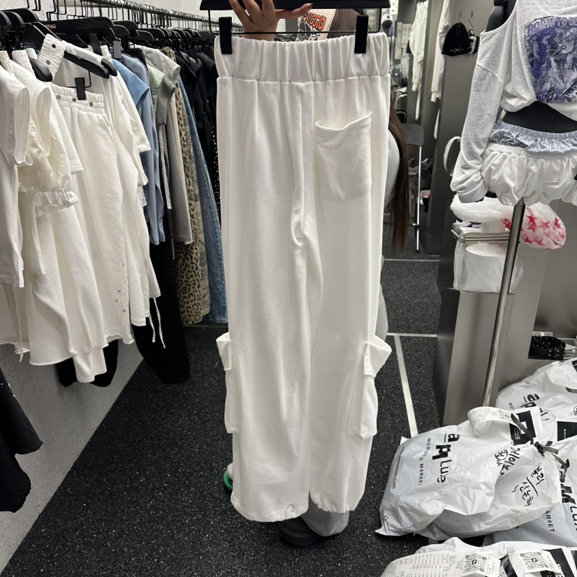 NUEUN韓國直郵女士新品推薦時尚26夏季職業人氣休閑褲工裝褲NUEUN/SEEOT休閑褲