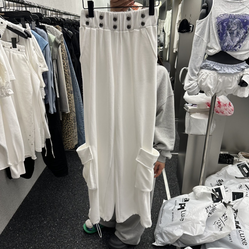 NUEUN韓國直郵女士新品推薦時尚26夏季職業人氣休閑褲工裝褲NUEUN/SEEOT休閑褲圖色1