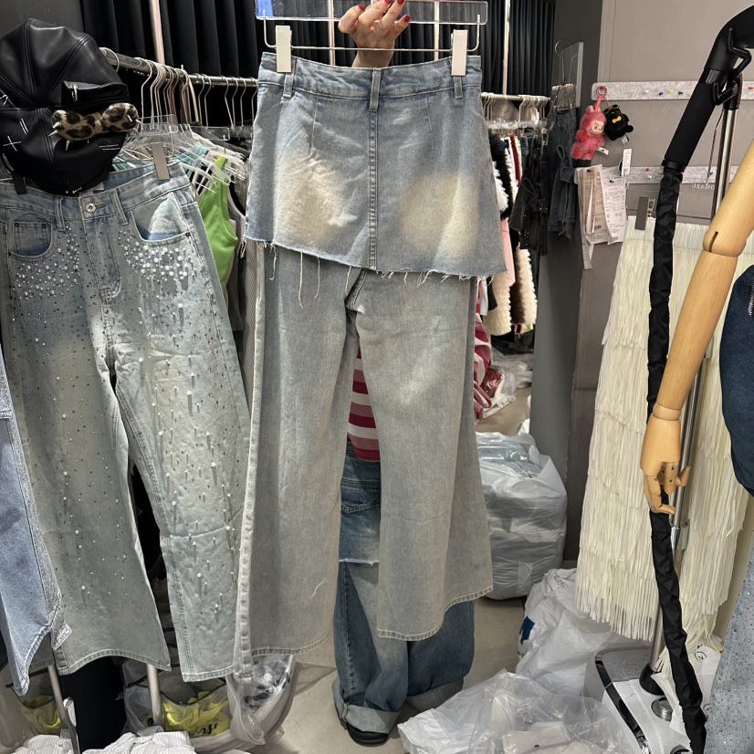 MOMAZU韓國直郵女裝新品職業26春夏人氣熱賣26夏季裙褲復古MOMAZU裙褲