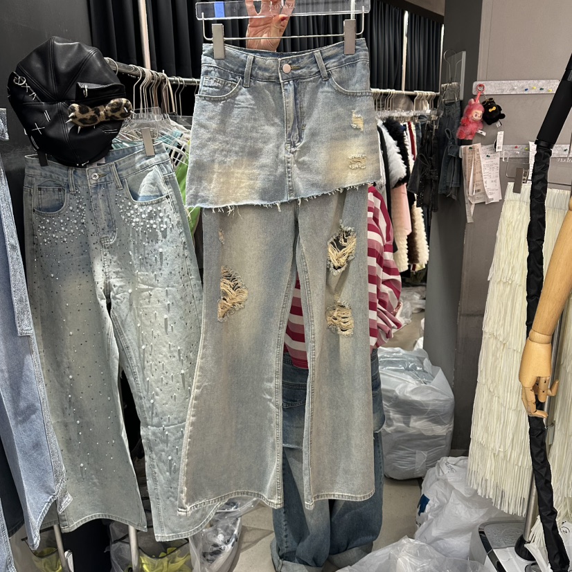 MOMAZU韓國直郵女裝新品職業26春夏人氣熱賣26夏季裙褲復古MOMAZU裙褲圖色1