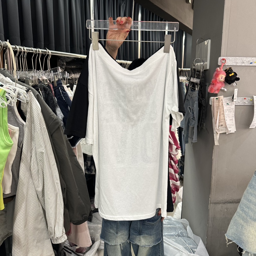 MOMAZU韓國直郵女士新品熱賣時尚26夏季休閑職業推薦26春夏T恤MOMAZUT恤