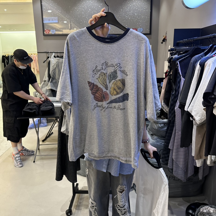 CREDITO韓國代購女裝新品推薦熱賣休閑26夏季人氣時尚T恤CREDITOT恤圖色1