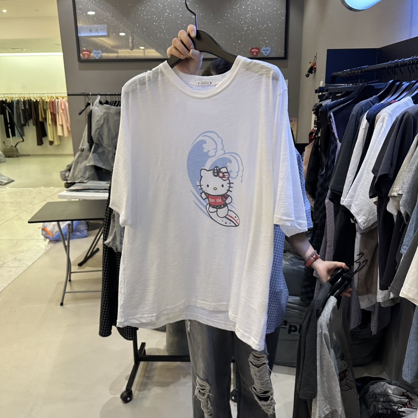 CREDITO東大門代購女裝新品休閑職業人氣26春夏推薦時尚T恤CREDITOT恤圖色1