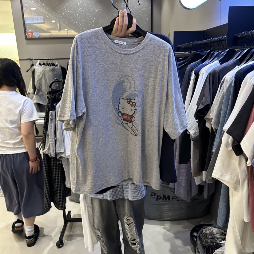 CREDITO東大門代購女裝新品休閑職業人氣26春夏推薦時尚T恤CREDITOT恤圖色2