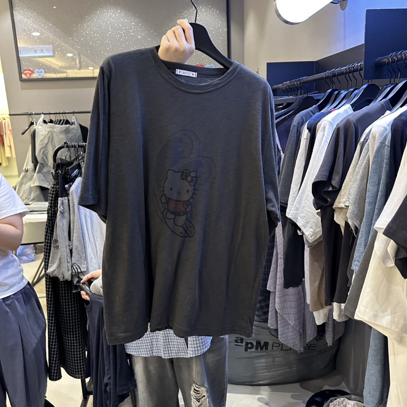 CREDITO東大門代購女裝新品休閑職業人氣26春夏推薦時尚T恤CREDITOT恤圖色4