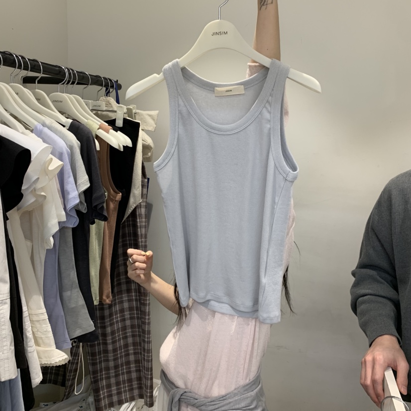 JINSIM韓國直郵女裝新品26春夏休閑人氣26夏季熱賣吊帶背心JINSIM吊帶/背心圖色2