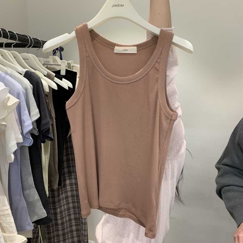 JINSIM韓國直郵女裝新品26春夏休閑人氣26夏季熱賣吊帶背心JINSIM吊帶/背心圖色4