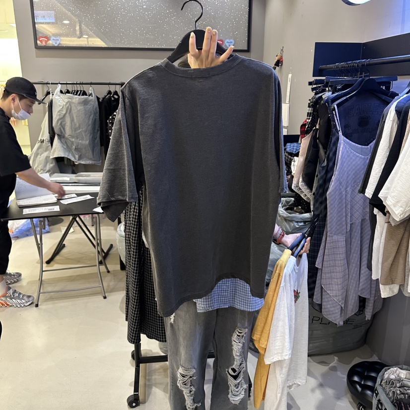 CREDITO東大門實拍韓國女裝新品26春夏時尚職業熱賣26夏季T恤CREDITOT恤