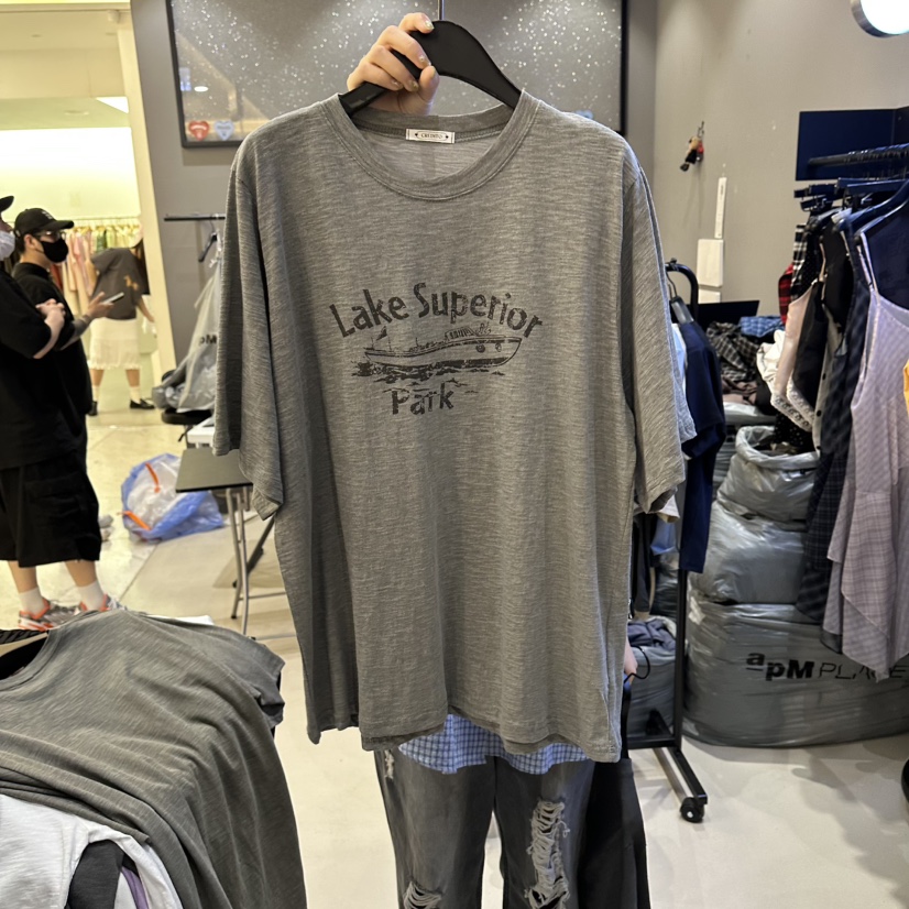 CREDITO東大門代購女士新品休閑人氣真品職業26春夏熱賣T恤CREDITOT恤圖色1