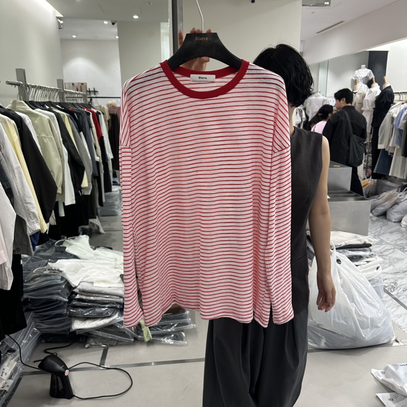 DIARRA韓國代購女士新品熱賣職業26春夏休閑26夏季長袖T恤DIARRA長袖T恤圖色1