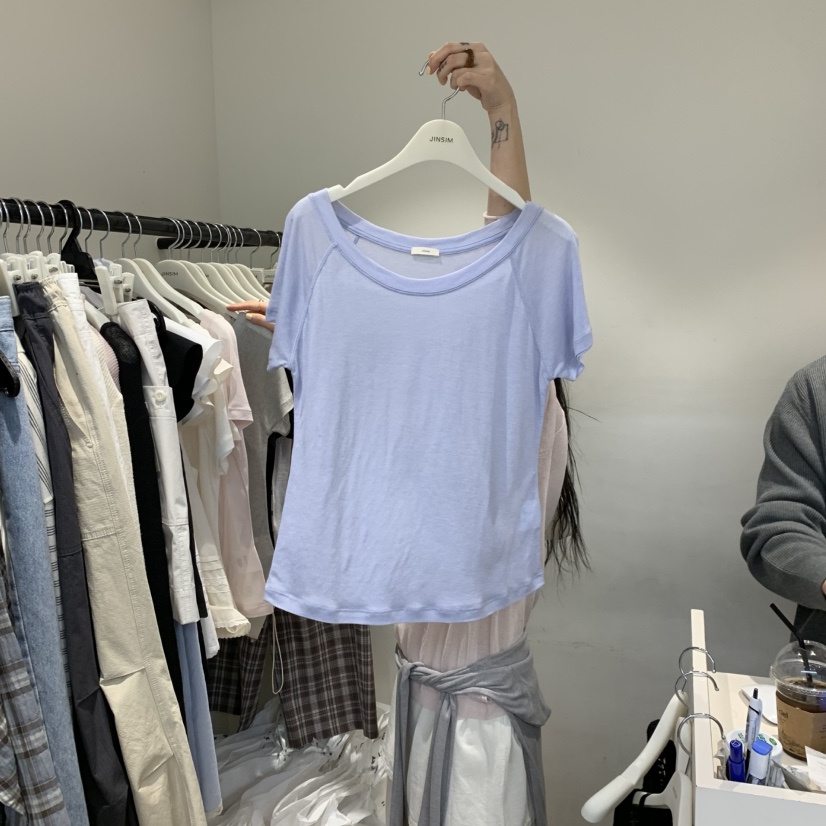 JINSIM東大門直郵女士新款推薦職業人氣休閑26春夏時尚T恤JINSIMT恤圖色3