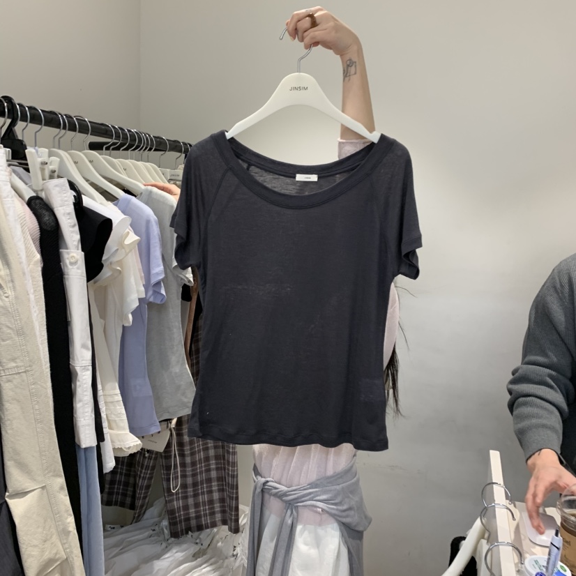 JINSIM東大門直郵女士新款推薦職業人氣休閑26春夏時尚T恤JINSIMT恤圖色5