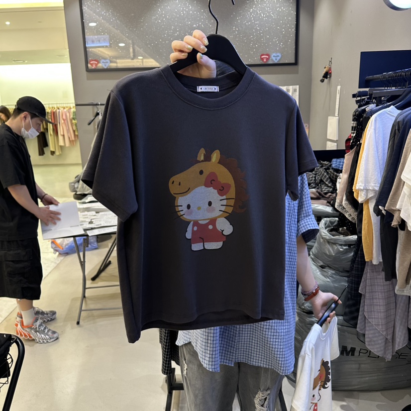 CREDITO東大門實拍女裝新品真品26春夏人氣推薦時尚熱賣T恤CREDITOT恤圖色2