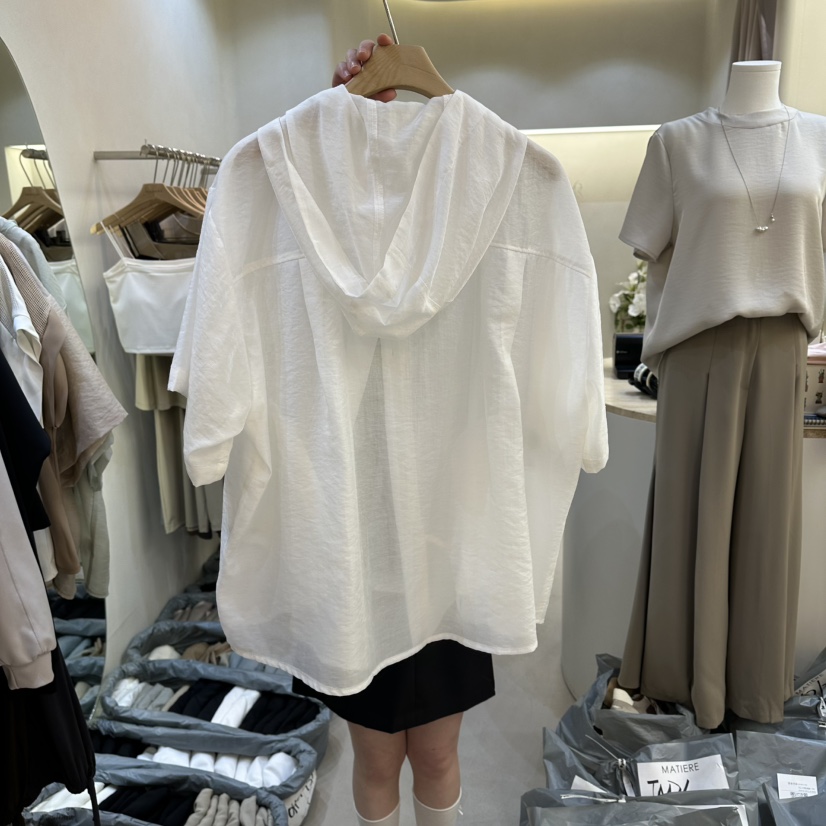 MATIERE韓國直郵女士新品時尚人氣職業26夏季熱賣襯衫蕾絲衫MATIERE襯衫/蕾絲衫