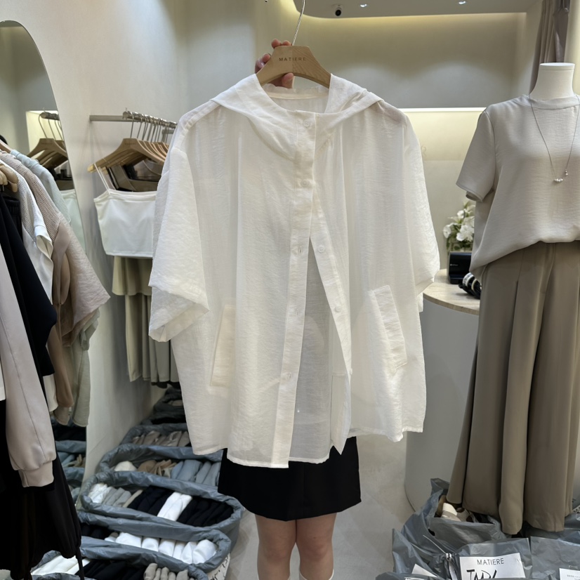 MATIERE韓國直郵女士新品時尚人氣職業26夏季熱賣襯衫蕾絲衫MATIERE襯衫/蕾絲衫圖色1