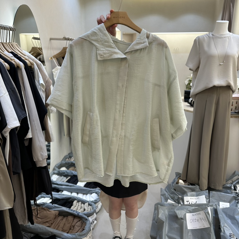 MATIERE韓國直郵女士新品時尚人氣職業26夏季熱賣襯衫蕾絲衫MATIERE襯衫/蕾絲衫圖色3