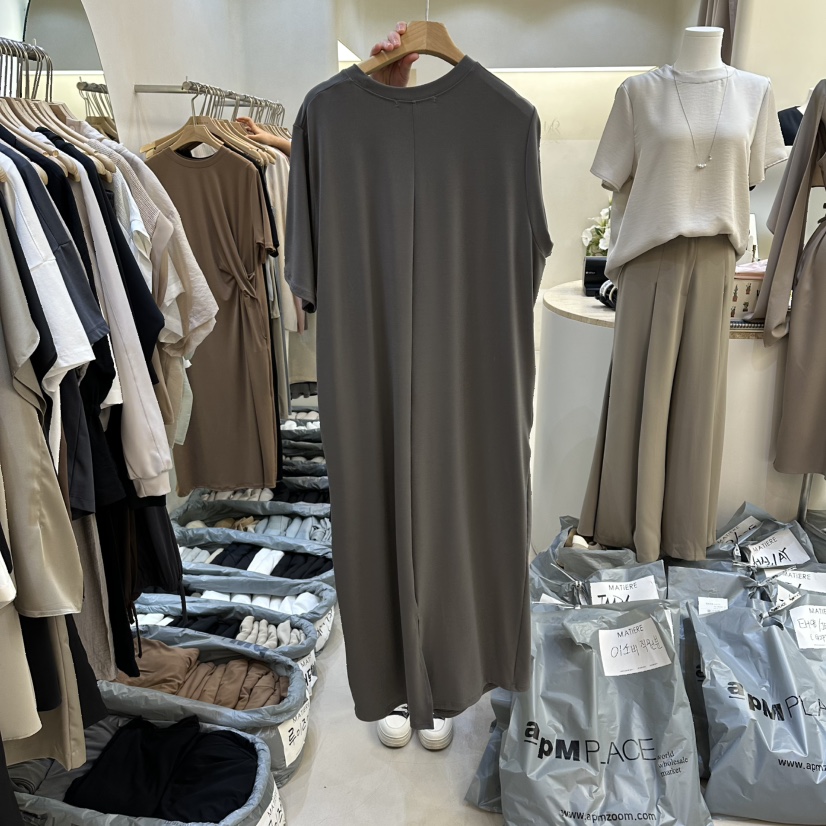 MATIERE韓國直郵女士新品人氣時尚26春夏休閑職業26夏季連衣裙MATIERE連衣裙