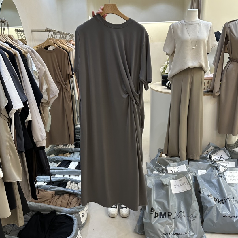 MATIERE韓國直郵女士新品人氣時尚26春夏休閑職業26夏季連衣裙MATIERE連衣裙圖色2