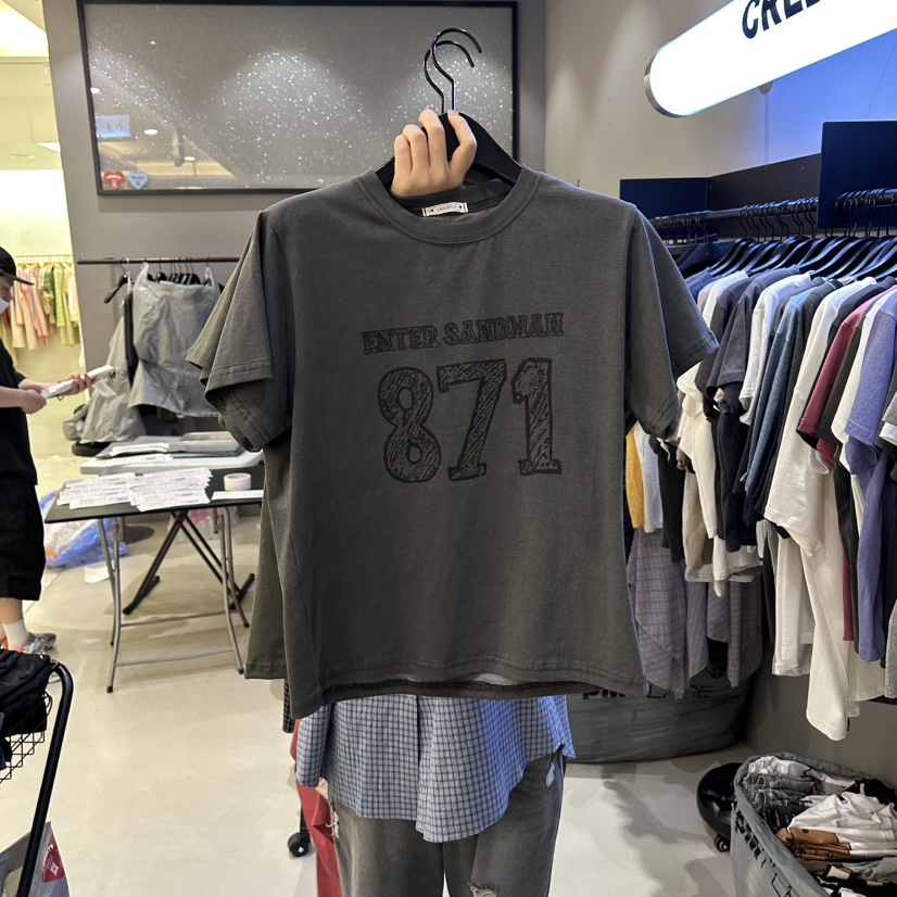 CREDITO韓國東大門直郵女士新款人氣熱賣26春夏休閑26夏季T恤CREDITOT恤圖色3