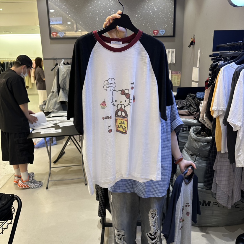 CREDITO韓國直郵女士新款熱賣26夏季人氣時尚休閑職業T恤CREDITOT恤圖色1