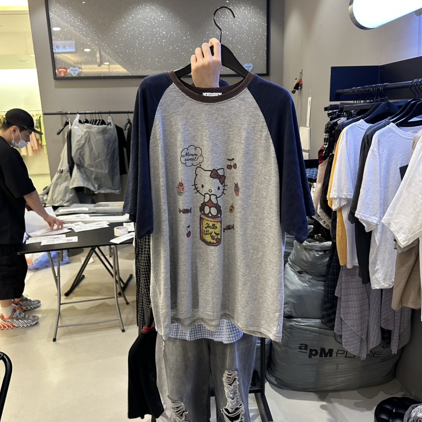 CREDITO韓國直郵女士新款熱賣26夏季人氣時尚休閑職業T恤CREDITOT恤圖色2