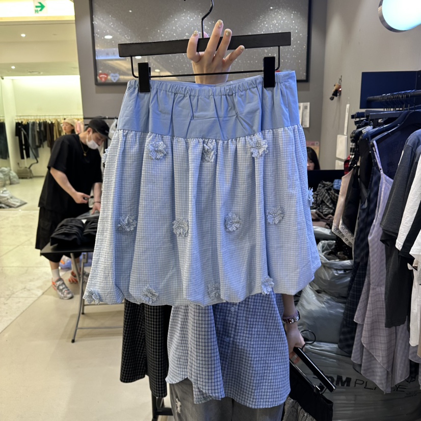 CREDITO東大門實拍韓國女裝新品26春夏推薦休閑時尚職業短裙CREDITO短裙