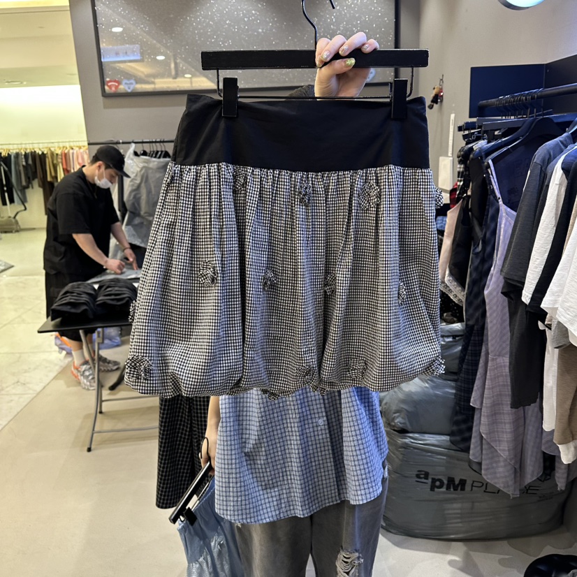 CREDITO東大門實拍韓國女裝新品26春夏推薦休閑時尚職業短裙CREDITO短裙圖色2