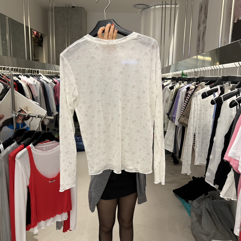 ARTE STUDIO/ATTENTION EDITORIAL韓國東大門直郵女裝新款26夏季長袖T恤天絲ARTE Studio長袖T恤