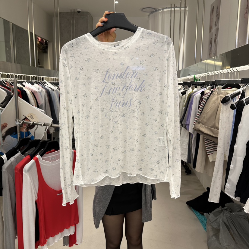 ARTE STUDIO/ATTENTION EDITORIAL韓國東大門直郵女裝新款26夏季長袖T恤天絲ARTE Studio長袖T恤圖色2