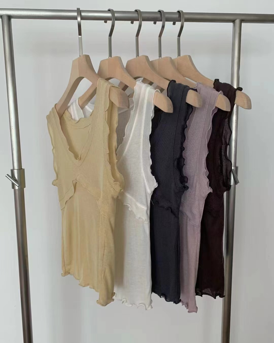 ONDA韓國代購女士新款26春夏休閑職業推薦吊帶背心不含內搭ONDA吊帶/背心圖色4左四色