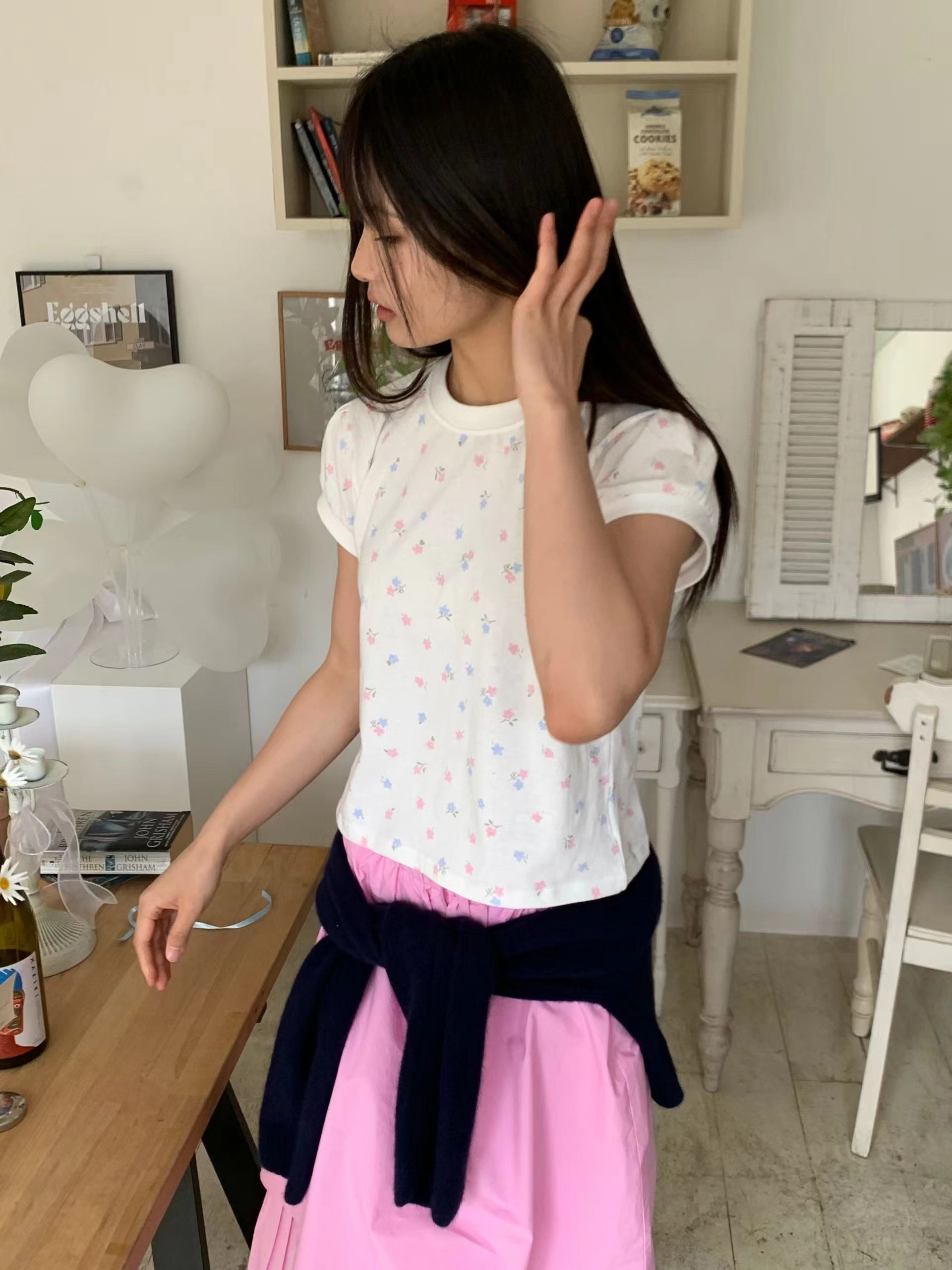 EXCUSE韓國代購女裝新款推薦職業休閑真品人氣熱賣26春夏T恤EXCUSET恤