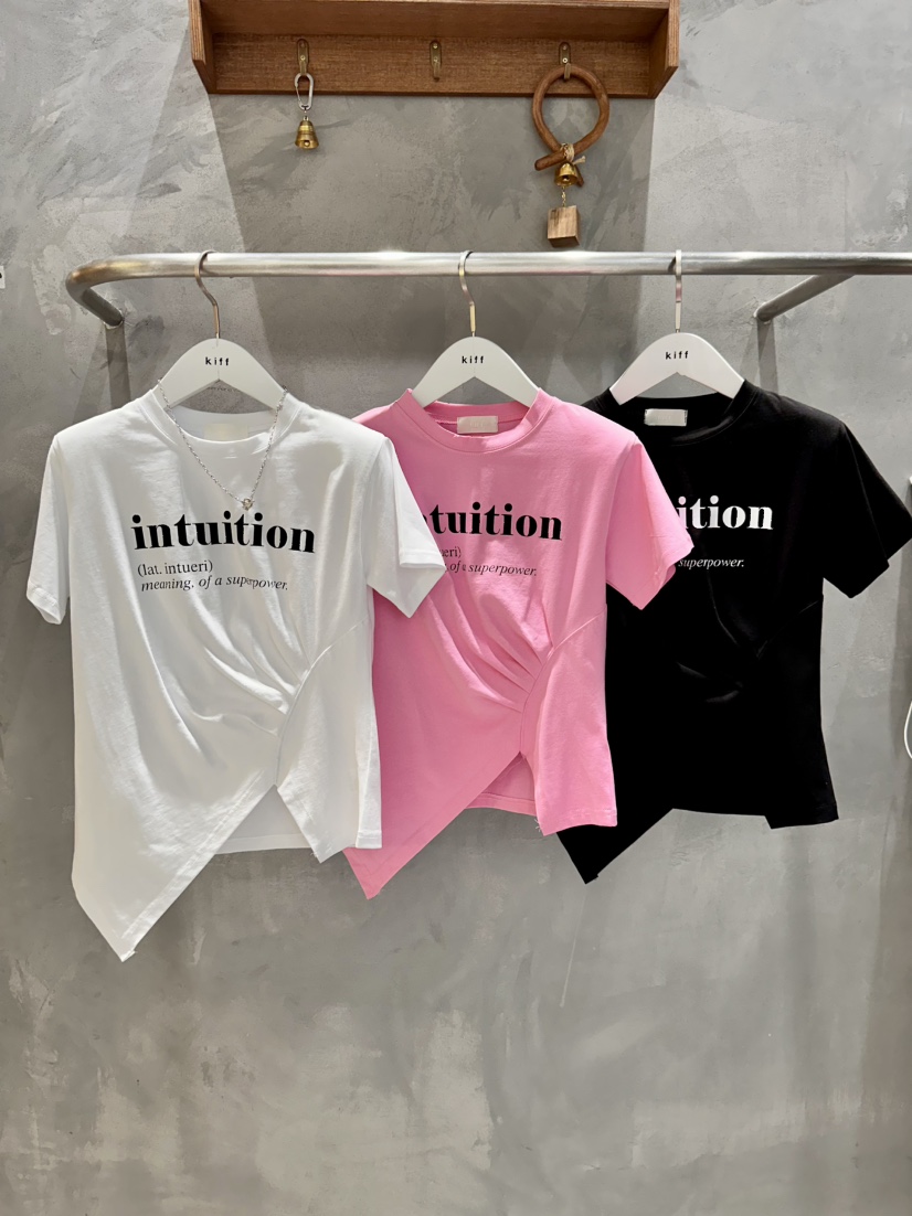KIFF東大門直郵女士新品時尚休閑職業真品熱賣26春夏推薦T恤KIFFT恤