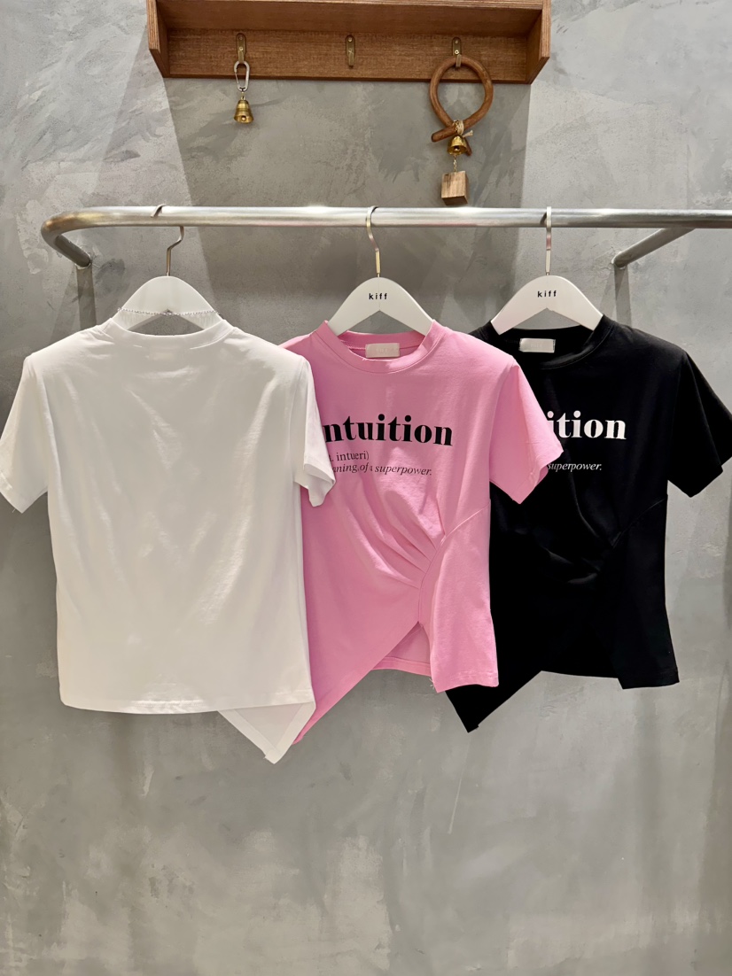KIFF東大門直郵女士新品時尚休閑職業真品熱賣26春夏推薦T恤KIFFT恤
