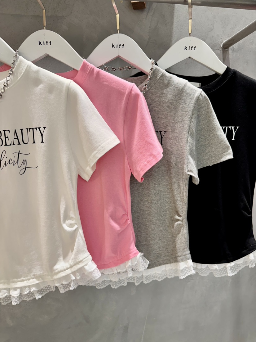 KIFF韓國直郵女裝新品26春夏熱賣休閑人氣真品推薦職業T恤KIFFT恤