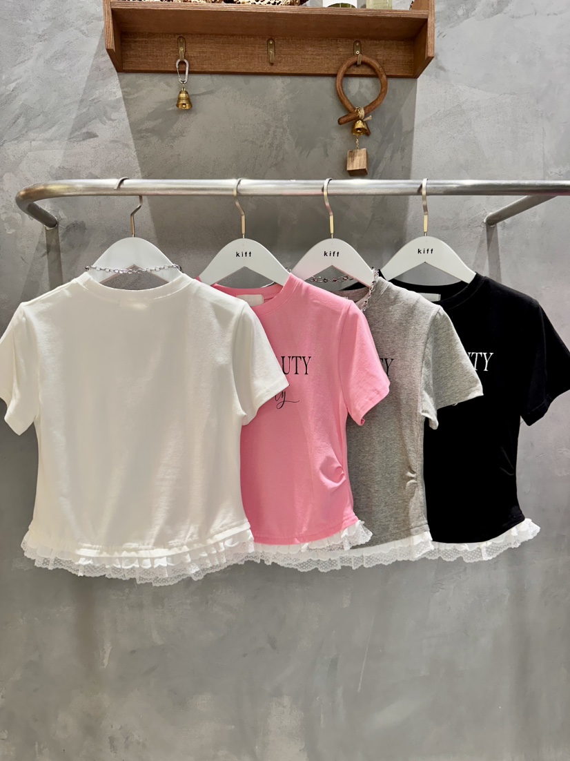 KIFF韓國直郵女裝新品26春夏熱賣休閑人氣真品推薦職業T恤KIFFT恤
