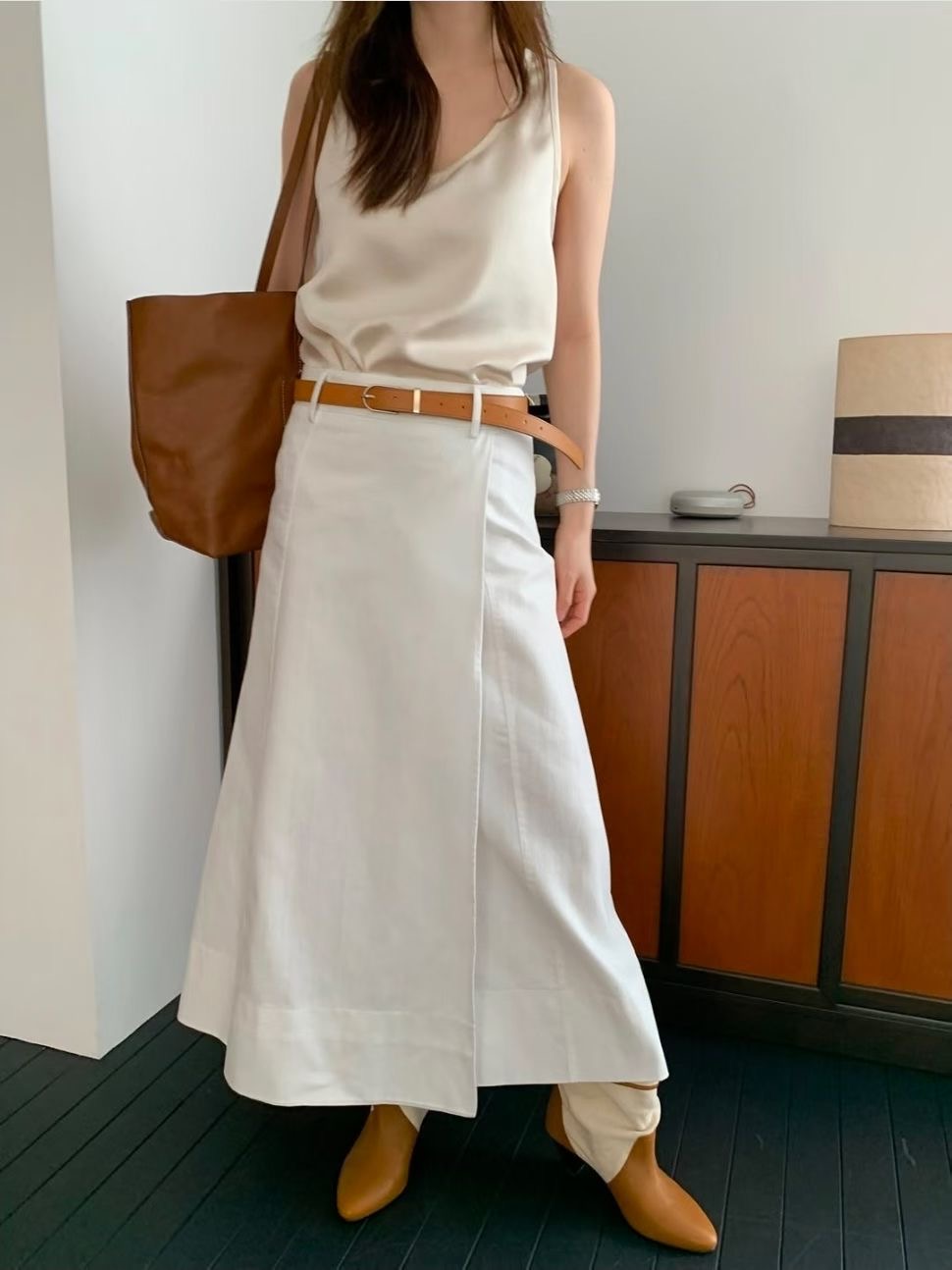 WEARRAW/WELL ROW東大門直郵女裝新品真品吊帶背心緞面WEARRAW/WELL ROW吊帶/背心