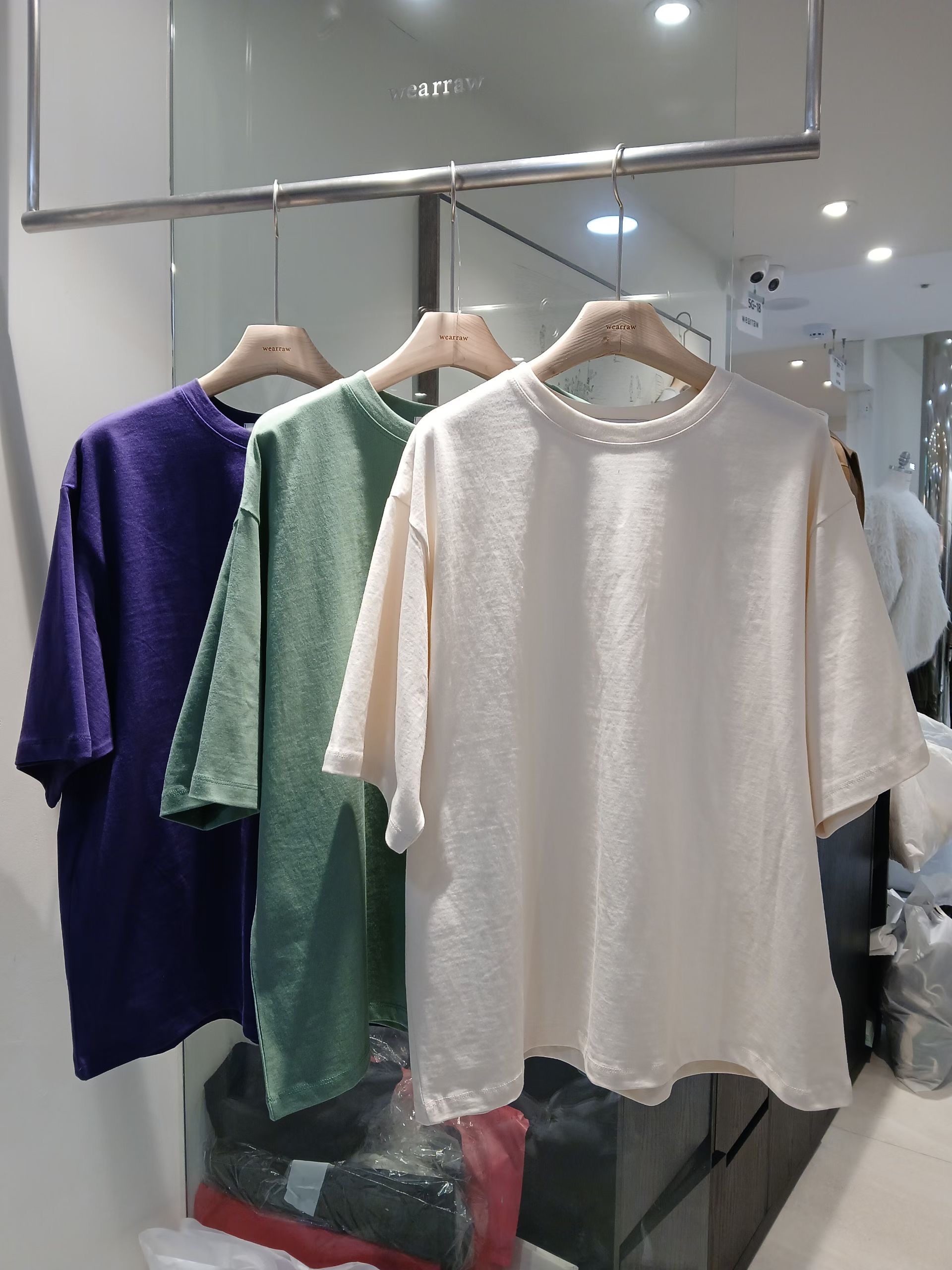 WEARRAW/WELL ROW東大門實拍女士新品熱賣26春夏職業T恤棉WEARRAW/WELL ROWT恤圖色2左二色