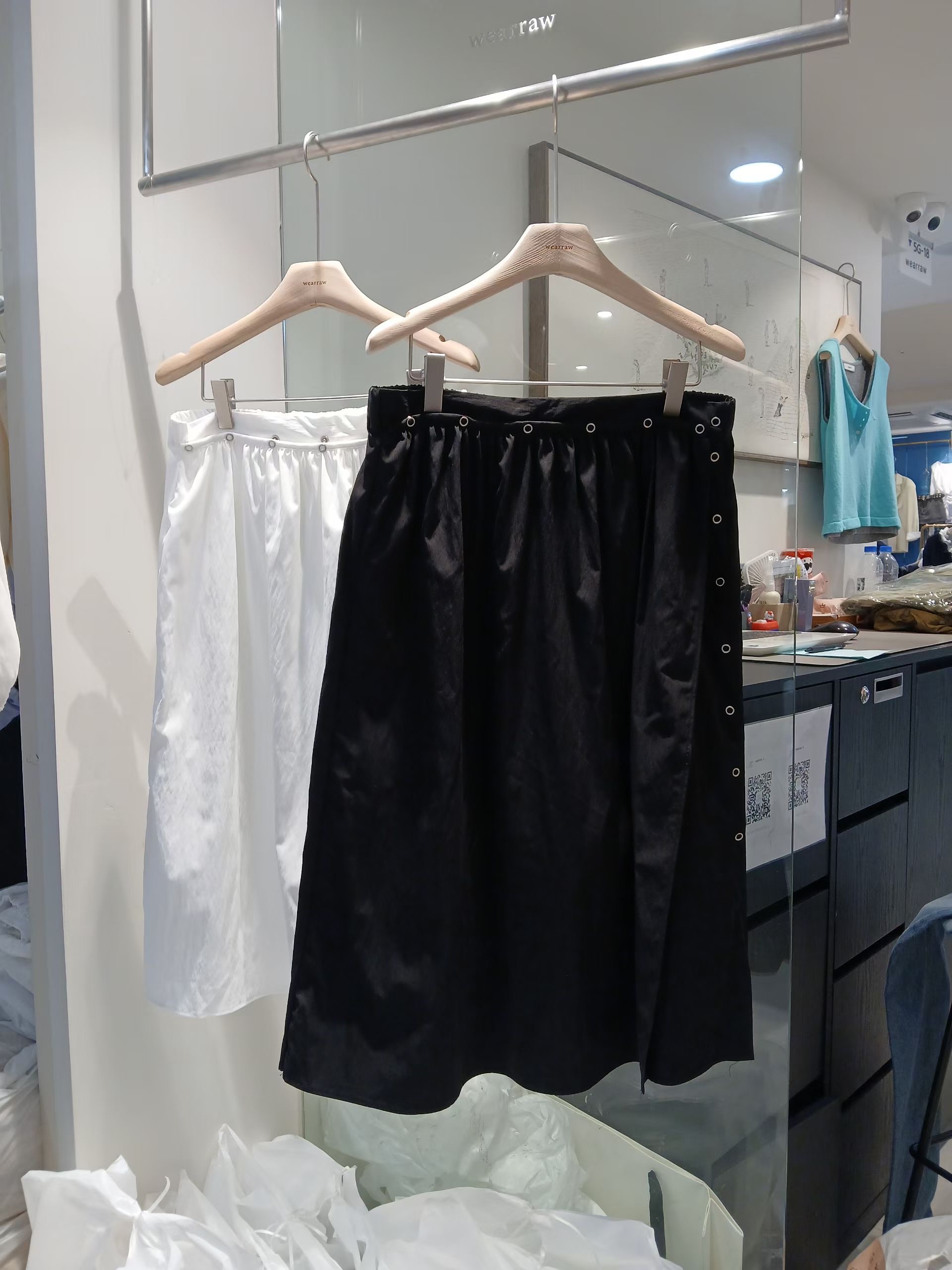 WEARRAW/WELL ROW東大門直郵女裝新款休閑26春夏職業長裙WEARRAW/WELL ROW長裙