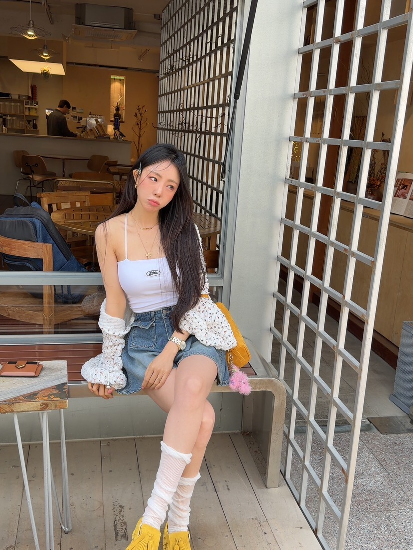 PALETTE-Q韓國東大門直郵女裝新品人氣襯衫蕾絲衫花朵短款開衫PALETTE-Q襯衫/蕾絲衫