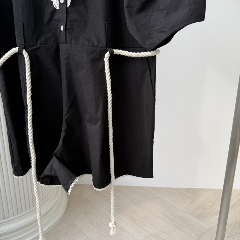 PALETTE-Q東大門實拍韓國女士新品人氣連體褲含腰繩棉質PALETTE-Q連體褲