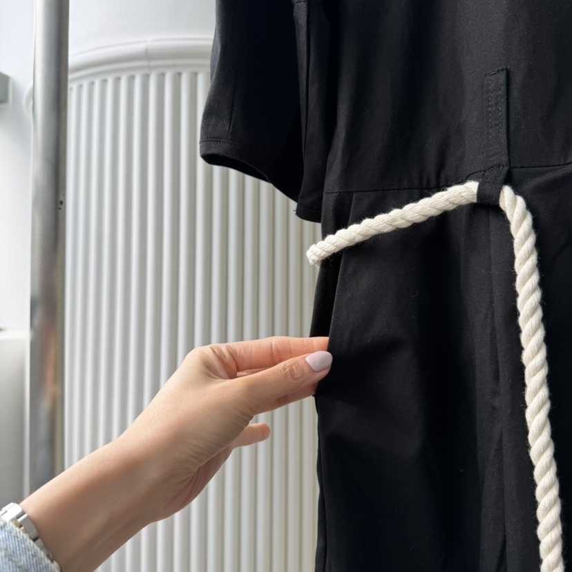 PALETTE-Q東大門實拍韓國女士新品人氣連體褲含腰繩棉質PALETTE-Q連體褲