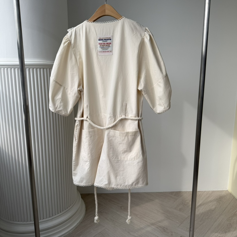 PALETTE-Q東大門實拍韓國女士新品人氣連體褲含腰繩棉質PALETTE-Q連體褲