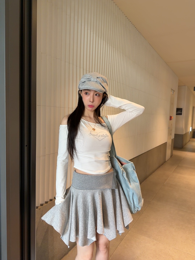 PALETTE-Q東大門實拍韓國女士新品推薦26夏季時尚長袖T恤PALETTE-Q長袖T恤