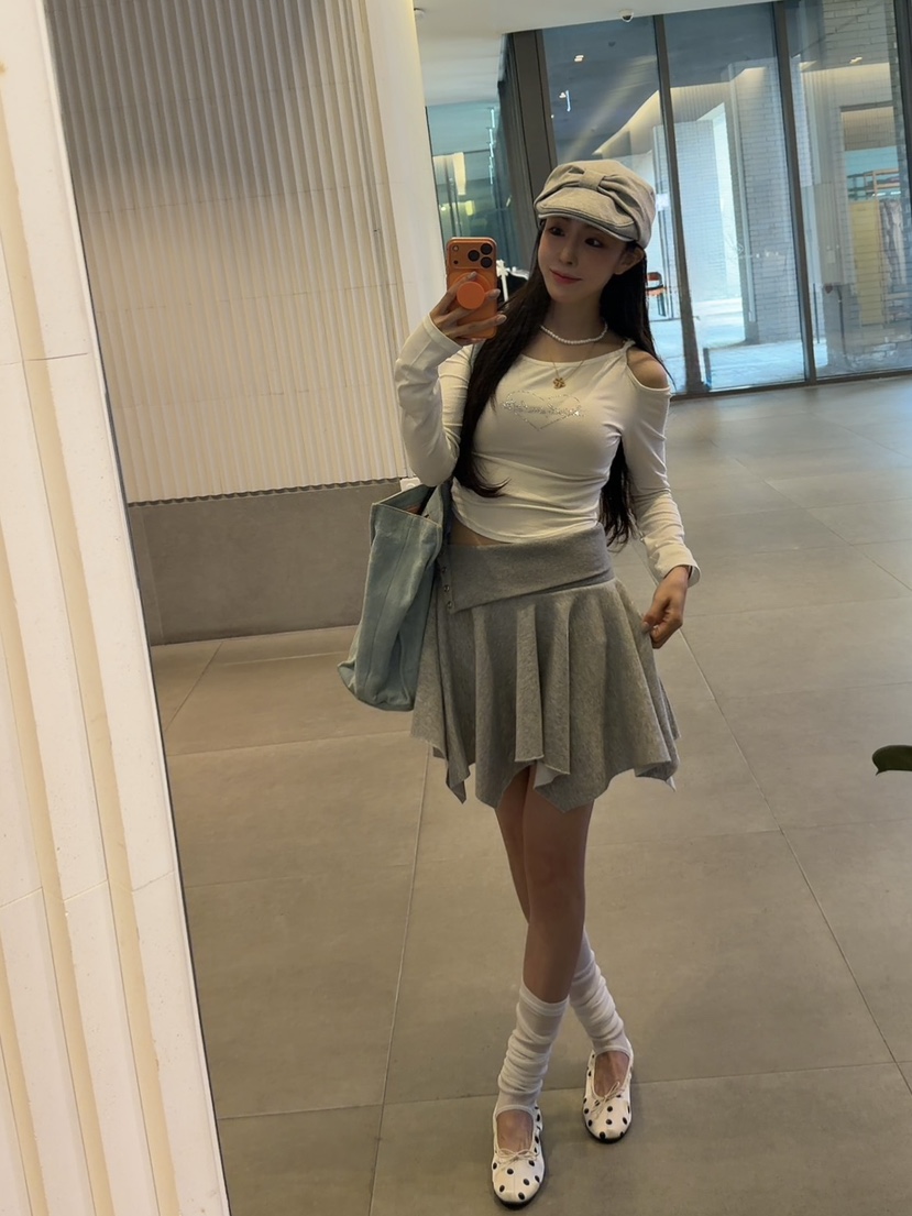 PALETTE-Q東大門實拍韓國女士新品推薦26夏季時尚長袖T恤PALETTE-Q長袖T恤