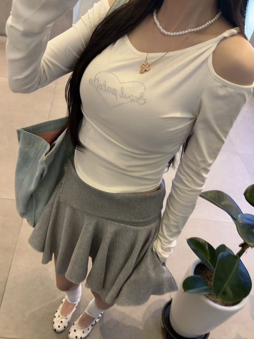 PALETTE-Q東大門實拍韓國女士新品推薦26夏季時尚長袖T恤PALETTE-Q長袖T恤