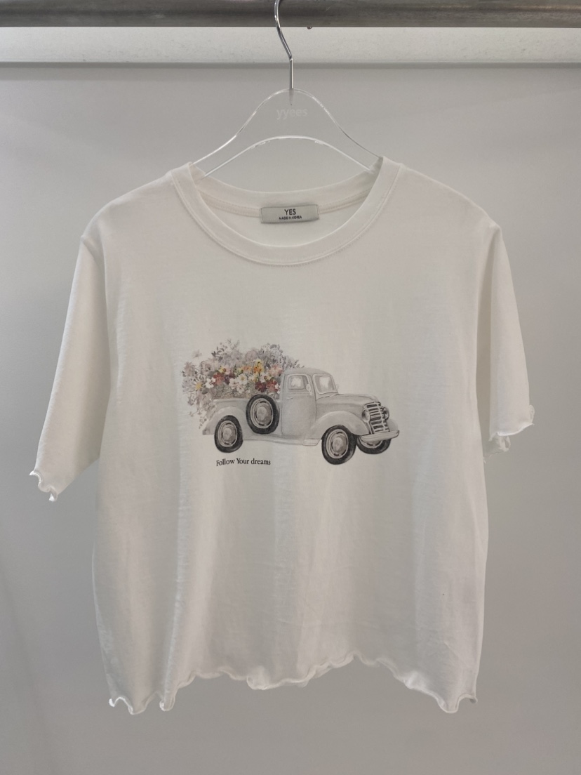 YES東大門實拍韓國女裝新品熱賣時尚26春夏休閑人氣26夏季T恤YEST恤圖色2