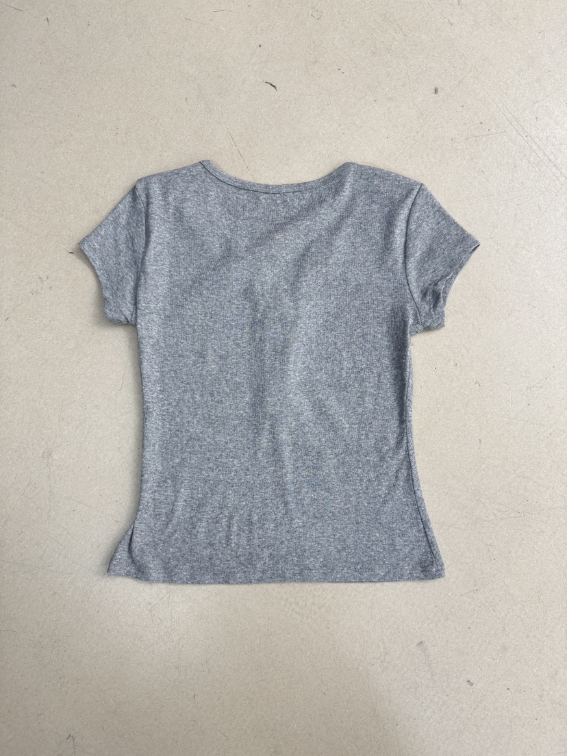 SYMBOL韓國代購女士新品熱賣人氣26夏季休閑時尚T恤棉質紐扣SYMBOLT恤