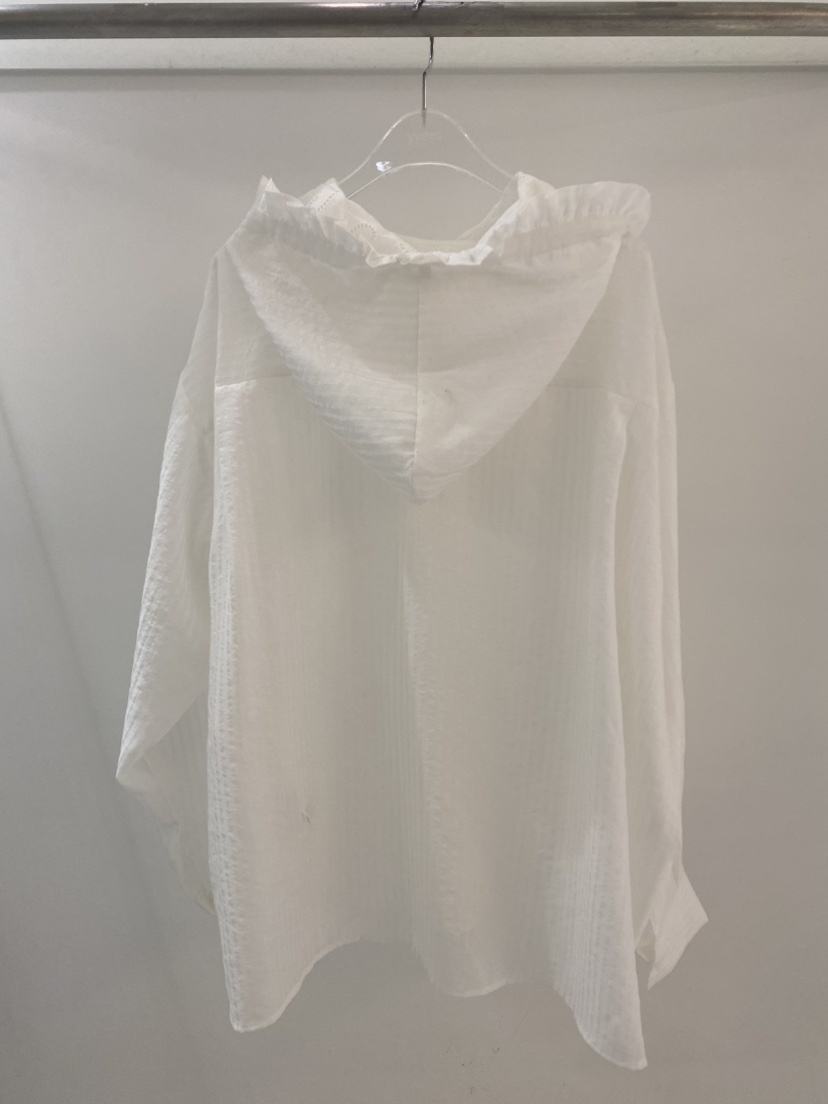 YES韓國直郵女裝新款26夏季26春夏休閑時尚襯衫蕾絲衫荷葉邊YES襯衫/蕾絲衫