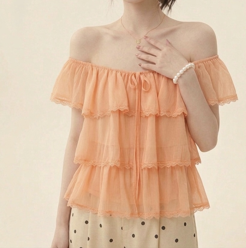 CORAL韓國代購女裝新品熱賣休閑職業推薦人氣26夏季襯衫蕾絲衫CORAL襯衫/蕾絲衫